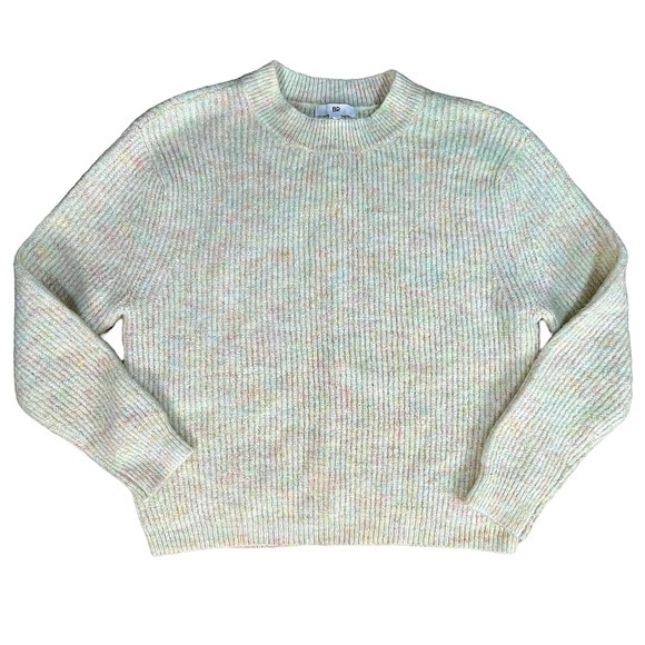 BP size Xs from Nordstrom fuzzy cream marl sweater with rainbow speckles EUC - Picture 7 of 16